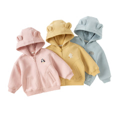 Dave&Bella Girls/Boys Autumn Casual Cute Long Sleeve Knit Hoodie Coat