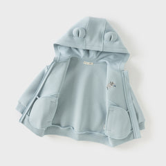 Dave&Bella Girls/Boys Autumn Casual Cute Long Sleeve Knit Hoodie Coat