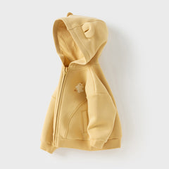 Dave&Bella Girls/Boys Autumn Casual Cute Long Sleeve Knit Hoodie Coat