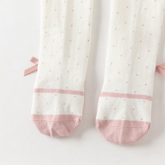 Dave&Bella Toddler Girls Autumn Sweet Beige Footed Tights Leggings