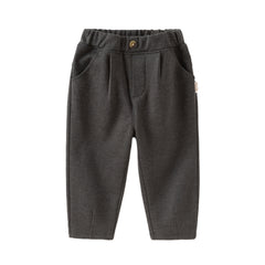 Dave&Bella Toddler Boys Winter School Comfortable Straight Leg Knit Pants