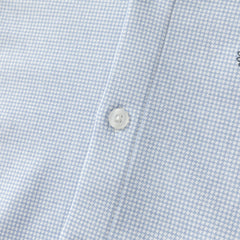 Dave&Bella Toddler Boys Blue Houndstooth Cotton Formal Shirts Tops