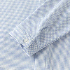 Dave&Bella Toddler Boys Blue Houndstooth Cotton Formal Shirts Tops