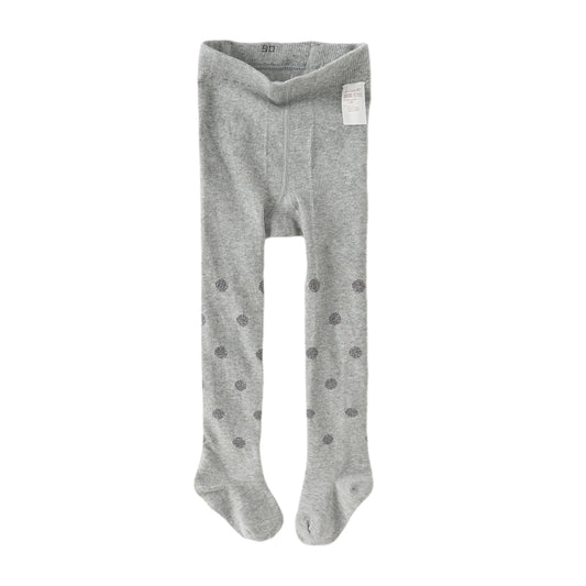 Dave&Bella Girls Autumn Grey Print Footed Tights Leggings
