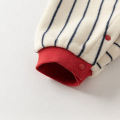 Dave&Bella Boys Autumn Navy Blue Striped One-Pieces Romper