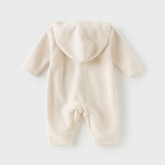 Dave&Bella Baby Girls/Boys Indoor Antistatic Hooded Crawling Romper