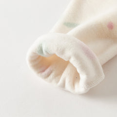 Dave&Bella Baby Girls/Boys Playful Print Fleece One-piece Hooded Crawl Suit Romper