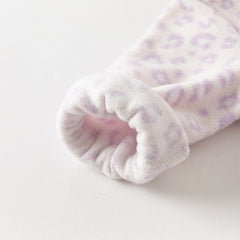 Dave&Bella Baby Girls/Boys Playful Print Fleece One-piece Hooded Crawl Suit Romper