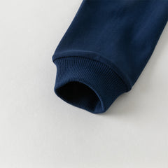 Dave&Bella Kids Boys College Style Cotton Blue Polo Shirts Top