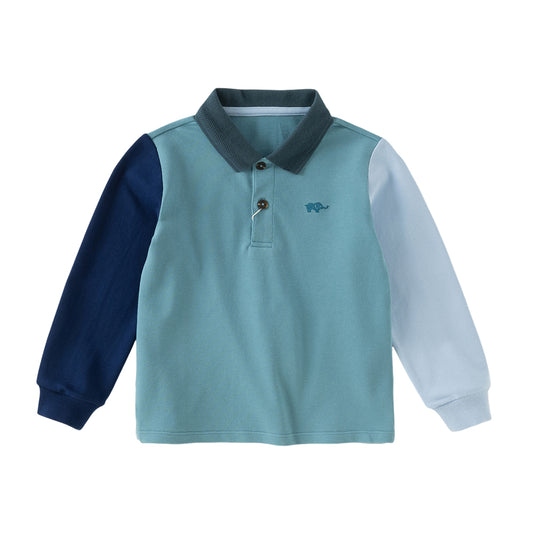 Dave&Bella Boys Autumn College Style Cotton Blue Polo Shirts Top