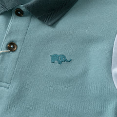 Dave&Bella Kids Boys College Style Cotton Blue Polo Shirts Top