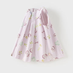 Dave&Bella Toddler Girls Summer Cute Pink Breathable Cotton Sleeveless A-line Dress