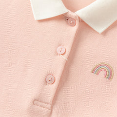 Dave&Bella Toddler Girls Autumn Cotton College Style A-line Dress