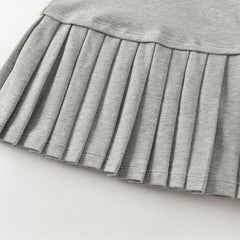 Dave&Bella Toddler Girls Autumn Cotton College Style A-line Dress