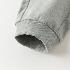 Dave&Bella Toddler Boys Winter Navy Blue Breathable Cotton Pants Suits Sets