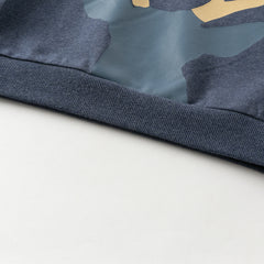 Dave&Bella Toddler Boys Winter Navy Blue Breathable Cotton Pants Suits Sets