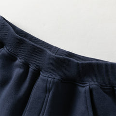 Dave&Bella Toddler Boys Playful Red White Striped Two-piece Pants Suits