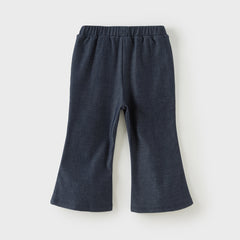 Dave&Bella Toddler Girls Denim Blue Comfortable Versatile Flared Jeans