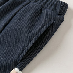 Dave&Bella Toddler Girls Denim Blue Comfortable Versatile Flared Jeans