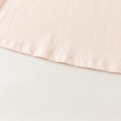 Dave&Bella Toddler Girls Pink/Beige Doll Collar Sweet Cozy Comfortable Cotton T-shirts