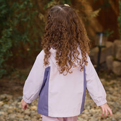 Dave&Bella Toddler Girls/Boys Purple/Navy Classic Waterproof Hooded Jackets
