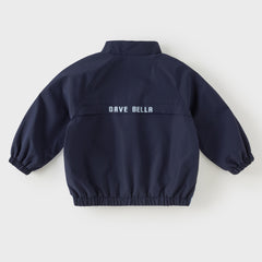 Dave&Bella Toddler Boys Navy Fleece Warm Versatile Turtle Waterproof Coats
