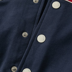 Dave&Bella Toddler Boys Navy Turtle Outwear Long Sleeve Baseball Jackets