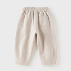 Dave&Bella Toddler Boys Grey/Apricot Daily Versatile Cozy Pants