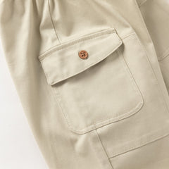 Dave&Bella Toddler Boys Navy/Khaki Casual Comfortable Loose Pants