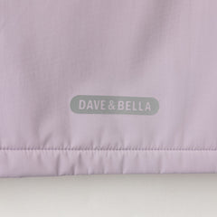 Dave&Bella Kid Girls/Boys Purple/Blue Fleece-lined Outdoor Hooded Jackets