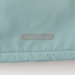 Dave&Bella Kid Girls/Boys Purple/Blue Fleece-lined Outdoor Hooded Jackets