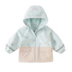 Dave&Bella Toddler Girls/Boys Pink/Yellow/Blue Cute Animals Print Hooded Jackets