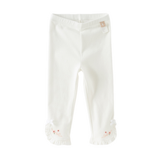 Dave&Bella Toddler Girls Gray/Beige Cute Soft Comfortable Lightweight Pants