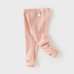 Dave&Bella Toddler Girls Pink/Beige/Apricot Comfortable Versatile Leggings