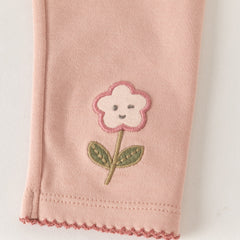 Dave&Bella Toddler Girls Pink/Beige/Apricot Comfortable Versatile Leggings