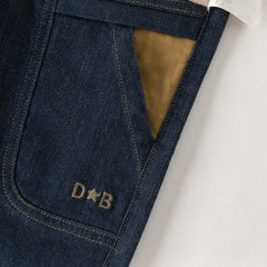 Dave&Bella Toddler Boys Denim Blue Fashion Loose Comfortable Jeans