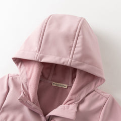 Dave&Bella Kid Girls/Boys Sea Green/Avocado Green/Pink Outdoor Hooded Jackets