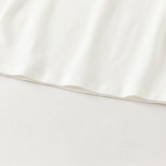 Dave&Bella Toddler Boys White Simple Versatile Comfortable Polos
