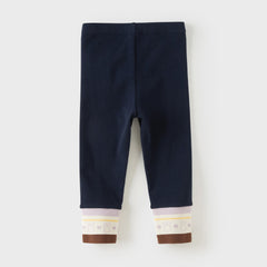 Dave&Bella Toddler Girls Navy/Grey Skinny Comfortable Versatile Pants