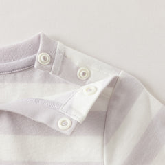 Dave&Bella Toddler Girls Pink White/Purple Striped Lovely Cotton Soft T-shirts