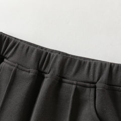 Dave&Bella Toddler Girls Dark Grey Design Fashionable Soft Flared Pants
