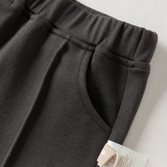 Dave&Bella Toddler Girls Dark Grey Design Fashionable Soft Flared Pants