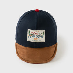 Dave&Bella Toddler Boys Bule/Red Adjustable Dome Baseball Caps Hats