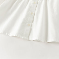 Dave&Bella Toddler Girls White Doll Collar Formal Comfortable Skirt Suits