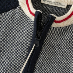Dave&Bella Kids Boys Navy Classic Cotton Soft Long Sleeve Cardigans