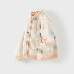 Dave&Bella Toddler Boys’ Fleece Jacket – Autumn 2025 New Release “Hug Jacket”