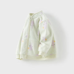 Dave&Bella Toddler Girls’ Fleece Jacket – Autumn 2025 New “Hug Jacket”
