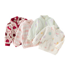 Dave&Bella Toddler Girls’ Fleece Jacket – Autumn 2025 New “Hug Jacket”