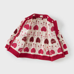 Dave&Bella Toddler Girls’ Fleece Jacket – Autumn 2025 New “Hug Jacket”