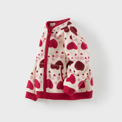 Dave&Bella Toddler Girls’ Fleece Jacket – Autumn 2025 New “Hug Jacket”